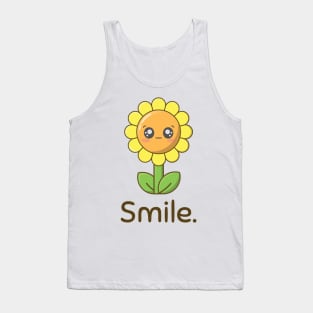 Smile Kawaii Sunflower Tank Top